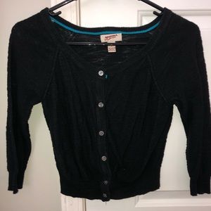 Black cardigan